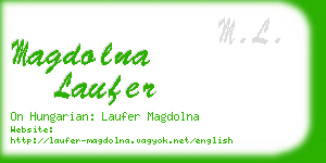 magdolna laufer business card